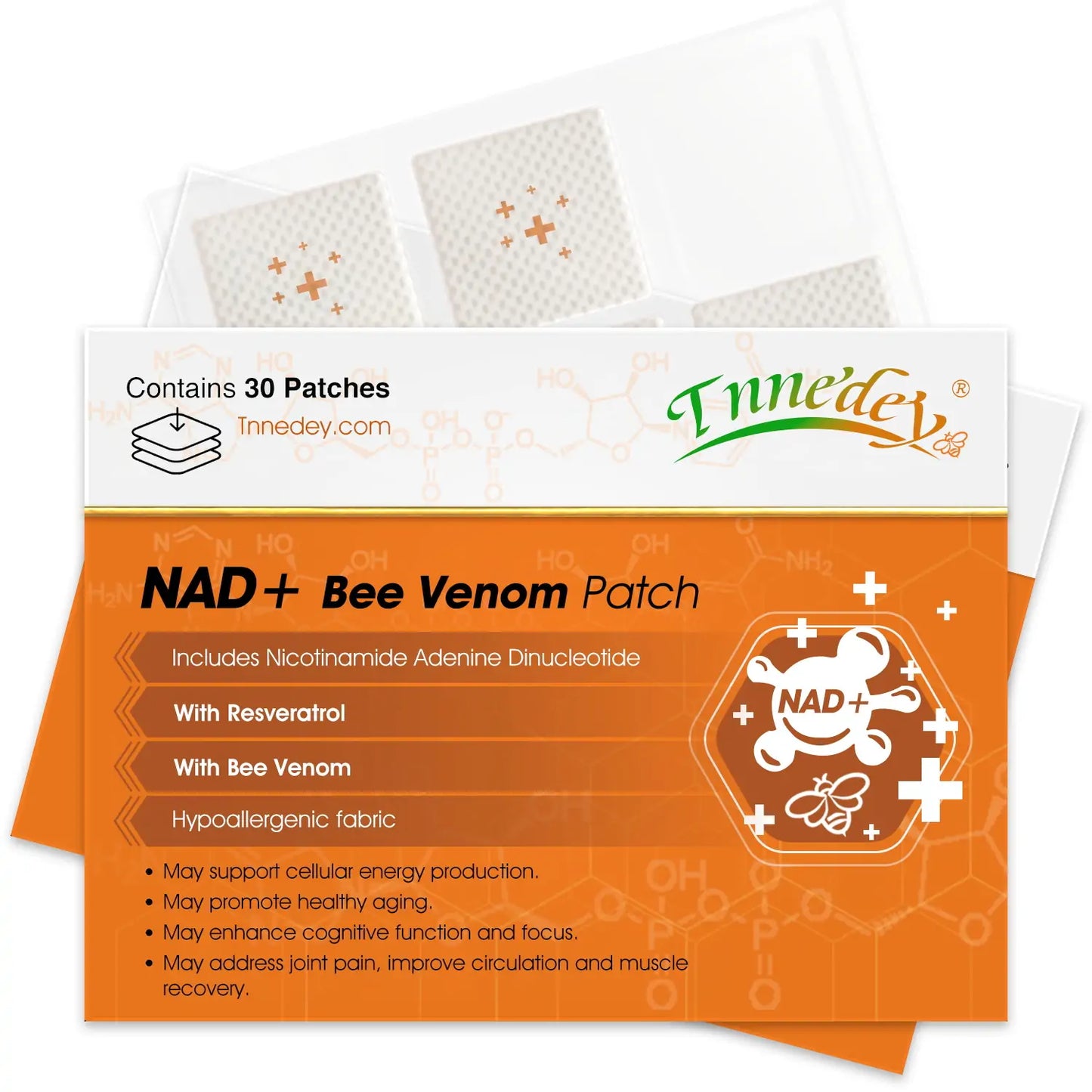 【Official Authorized Store】Tnnedey® NAD+ Bee Venom Patch – Ultimate Skin Rejuvenation & Energy Boost(Last Day Discount:75%)