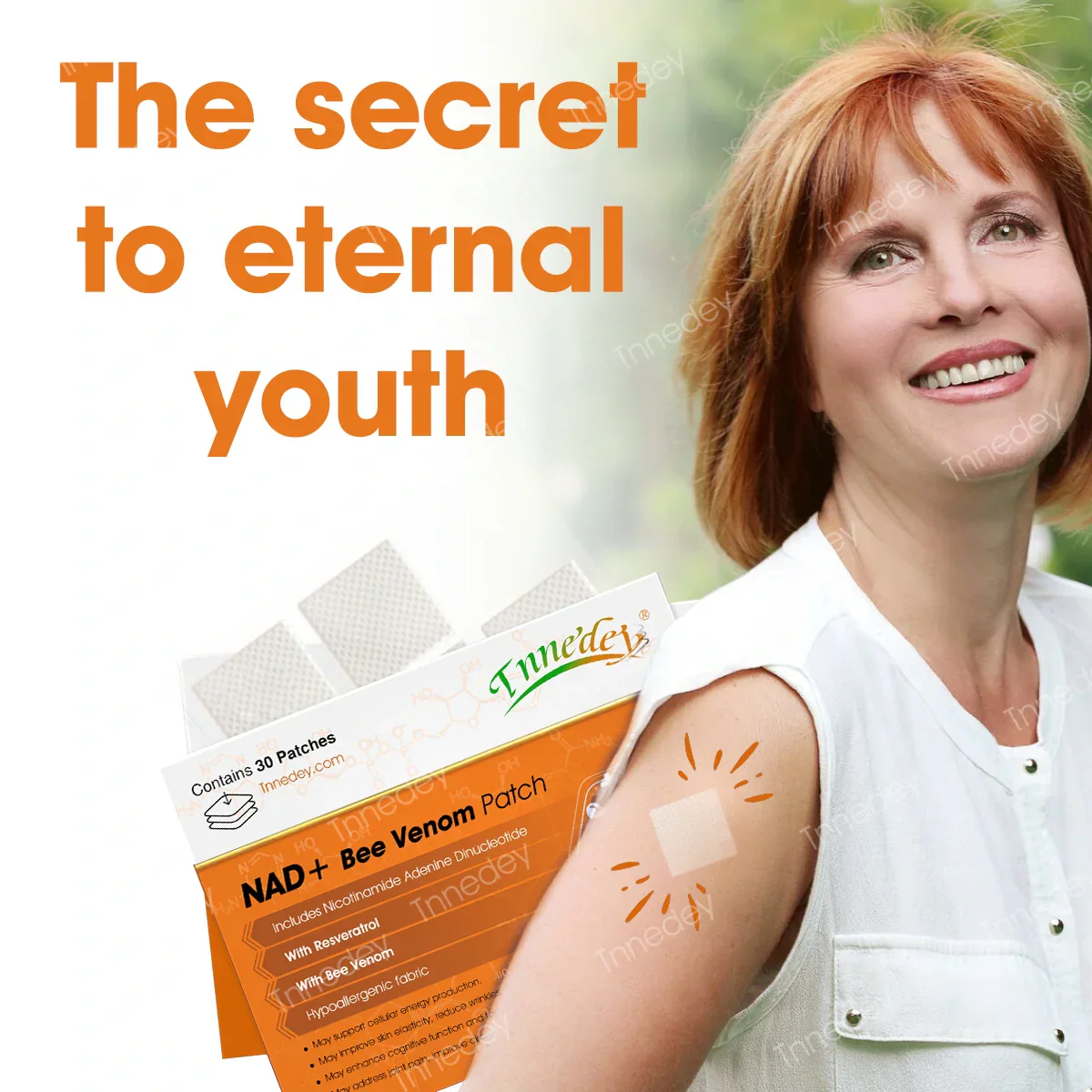 【Official Authorized Store】Tnnedey® NAD+ Bee Venom Patch – Ultimate Skin Rejuvenation & Energy Boost（Last Day Discount：75%）